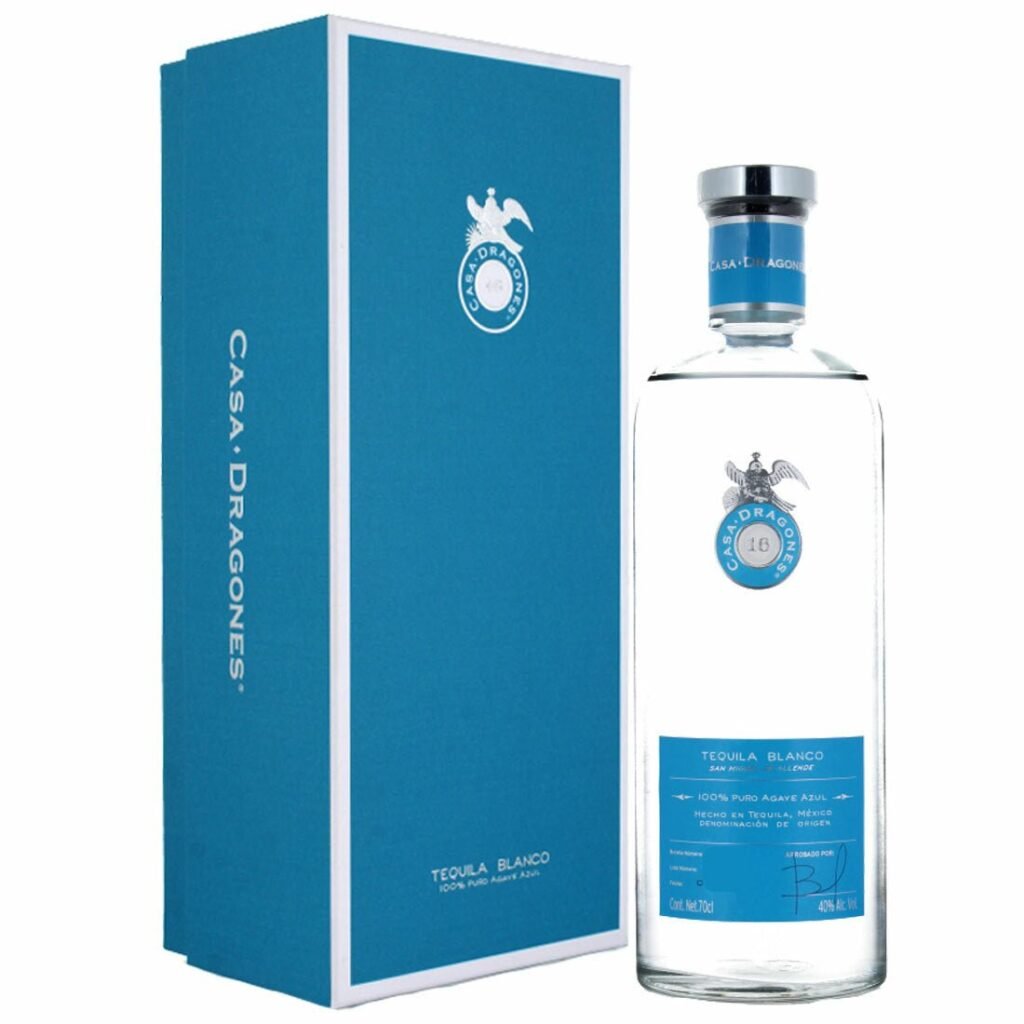 Casa Dragones – Blanco Tequila with Presentation Box – Pure Blue Agave Silver Tequila – 70cl